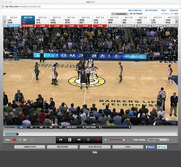 Old NBA League Pass / NBA.TV