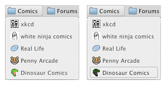 Chrome Bookmark Bar with Folder Open